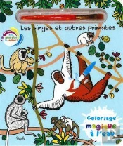 Coloriages Magiques À L'Eau : Les Singes Et Autres Primates