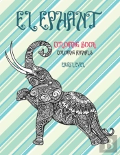 Coloring Animals Coloring Book - Easy Level - Elephant