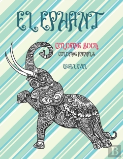 Bertrand.pt - Coloring Animals Coloring Book - Easy Level - Elephant