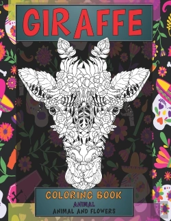 Bertrand.pt - Coloring Book Animal And Flowers - Animals - Giraffe