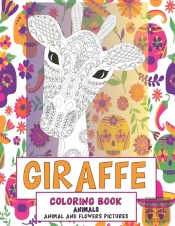 Coloring Book Animal And Flowers Pictures - Animals - Giraffe