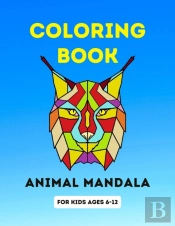 Coloring Book Animal Mandala For Kids Ages 6-12