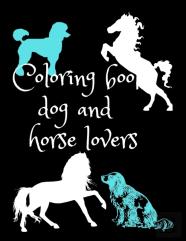 Coloring Book Dog And Horse Lovers