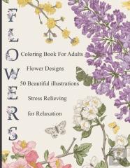 Coloring Book For Adults Flower