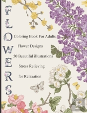 Coloring Book For Adults Flower