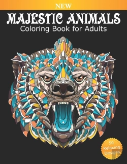 Bertrand.pt - Coloring Book For Adults Majestic Animals