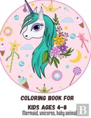 Coloring Book For Kids Mermaid, Unicorns, Baby Animal