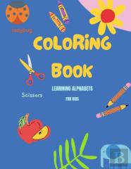 Coloring Book Learning Alphabets  For Kids.