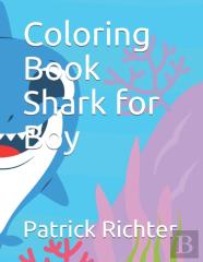 Coloring Book Shark For Boy