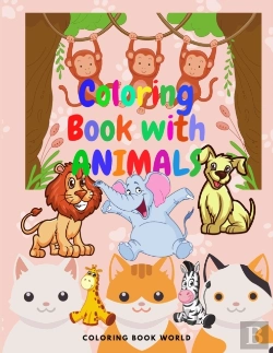 Bertrand.pt - Coloring Book With Animals - For Kids Ages 4-8