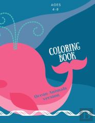 Coloring Book With Ocean Animals