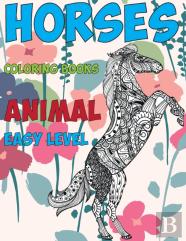 Coloring Books Animal Easy Level - Horses