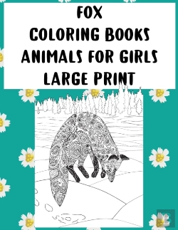 Bertrand.pt - Coloring Books Animals For Girls - Large Print - Fox