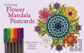 Coloring Flower Mandala Postcards