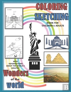 Bertrand.pt - Coloring Sketching Book For Children And Adults With Informations About The World'S Greatest Wonders Of The Wolrd