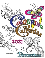 Colouring Calendar 2021 Butterflies