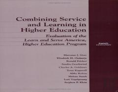 Combining Service And Learning In Higher Education