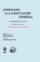 Comentario A La Constitución Española Libro-Homenaje A Luis López Guerra