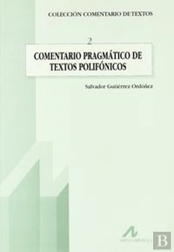 Bertrand.pt - Comentario Pragmático De Textos Polifónicos