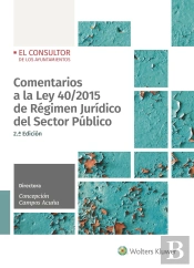 Comentarios A La Ley 40/2015 De Regimen Juridico Del Sector Publico