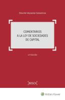Comentarios A La Ley De Sociedades De Capital 4ª Ed