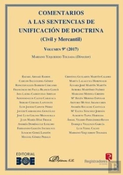 Bertrand.pt - Comentarios A Las Sentencias De Unificación De Doctrina. Civil Y Mercantil. Volumen 9. 2017
