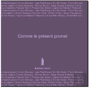 Comme Le Présent Promet ; 20 Ans D'Arts De La Scène Au Festival Bellone Brigittines