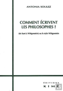 Bertrand.pt - Comment Ecrivent Les Philosophes ?