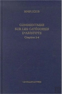 Bertrand.pt - Commentaire Sur Les Catégories D'Aristote. Chapitres 2-4 : Chapitres 2-4