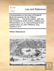 Commentaries On The Laws Of England. Boo