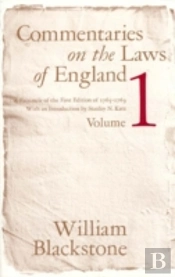 Commentaries On The Laws Of England, Volume 1