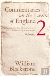 Commentaries On The Laws Of England, Volume 2