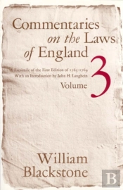Commentaries On The Laws Of England, Volume 3