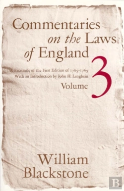 Bertrand.pt - Commentaries On The Laws Of England, Volume 3
