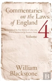 Commentaries On The Laws Of England, Volume 4