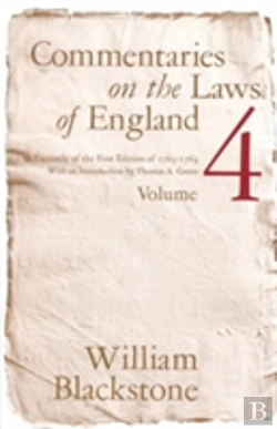 Bertrand.pt - Commentaries On The Laws Of England, Volume 4