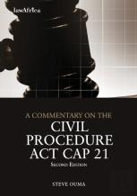 Commentary On The Civil Procedure Act