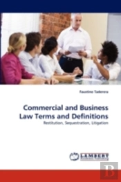Commercial And Business Law Terms And Definitions