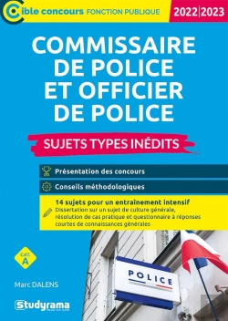 Bertrand.pt - Commissaire Et Officier De Police  Sujets Types Inedits (Categorie A  Concours 2022-2023)