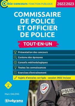 Bertrand.pt - Commissaire Et Officier De Police  Tout-En-Un (Categorie A  Concours 2022-2023)