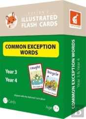 Common Exception Words Flash Cards: Year 3 And Year 4 Words - Perfect For Home Learning - With 106 Colourful Illustrations
