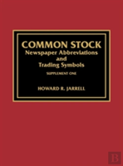Bertrand.pt - Common Stock Newspaper Abbreviations And Trading Symbols, Supplement One
