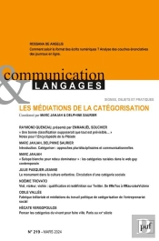 Communication & Langages Tome 219 : Les Médiations De La Catégorisation