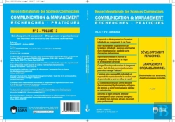 Bertrand.pt - Communication Et Management Vol.13 N°2-2016 : Developpement Personnel-Changement Organisationnel-2eme Cahier