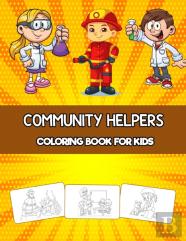 Community Helpers Coloring Book For Kids