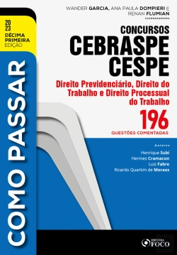 Bertrand.pt - Como Passar Concursos Cebraspe -Direito Previdenciário, Trabalho E Processual Do Trabalho