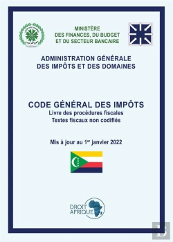 Bertrand.pt - Comores - Code General Des Impots 2022