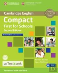 Compact First For Schools Student'S Book Without Answers With Cd-Rom With Testbank