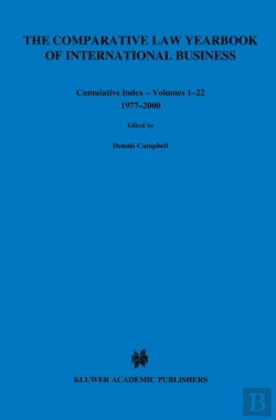 Bertrand.pt - Comparative Law Yearbook Of International Business Cumulative Index Volumes 1-22, 1977-2000