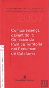 Compareixença Davant La Comissio De Politica Territorial Del Parlament De Catalunya
